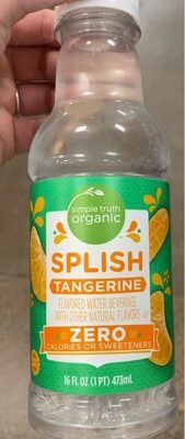 Tangerine Flavored Splish Water Beverage, Tangerine