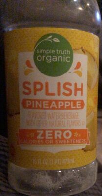 Splish Pineapple Flavored Water Beverage, Splish Pineapple
