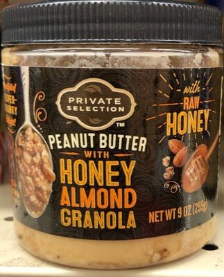 Peanut Butter With Honey Almond Granola, Peanut Butter