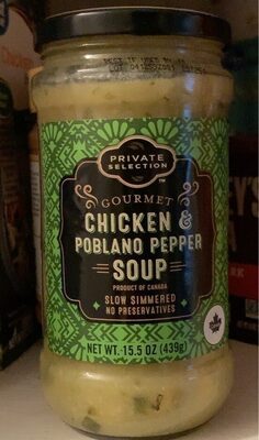 Chicken & Poblano Pepper Soup, Chicken & Poblano Pepper