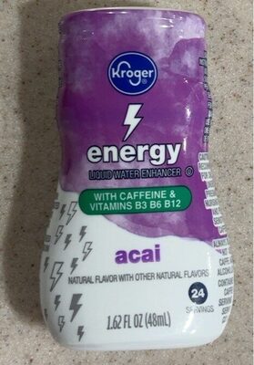 Acai Energy Liquid Water Enhancer, Acai