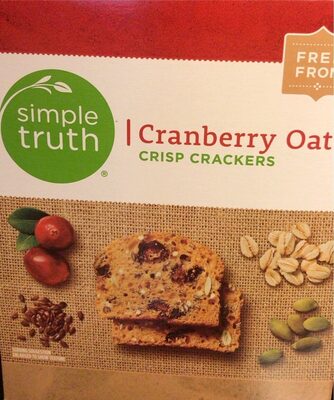 Cranberry Oat Crisp Crackers, Cranberry Oat