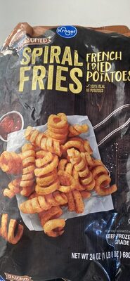 Seasoned Spiral Fries French Fried Potatoes, Seasoned