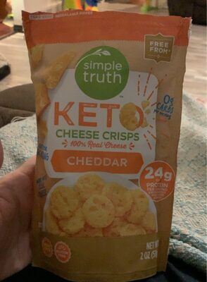 Cheddar Keto Cheese Crisps, Cheddar