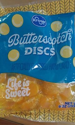 Butterscotch Discs Hard Candy, Butterscotch Discs