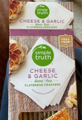 Cheese & Garlic Flatbread Crackers, Cheese & Garlic