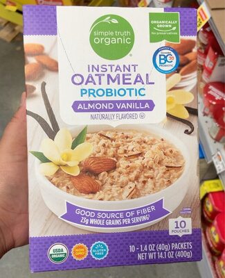 Almond Vanilla Instant Oatmeal, Almond Vanilla