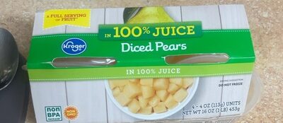 Diced Pears In 100% Juice