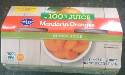 Mandarin Oranges In 100% Juice, Mandarin Oranges