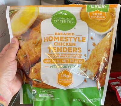 Breaded Homestyle Chicken Tenders Breaded Tender-Shaped Chicken Breast Patties, Breaded Homestyle Chicken Tenders