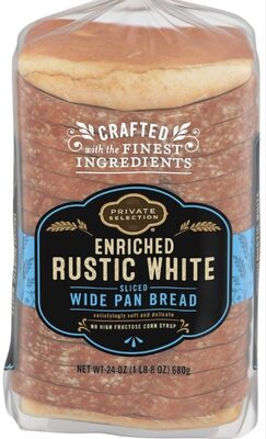 Enriched Rustic White Sliced Wide Pan Bread, Enriched Rustic White