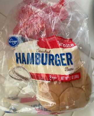 White Enriched Hamburger Buns, White