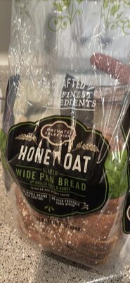 Honey Oat Sliced Wide Pan Bread, Honey Oat