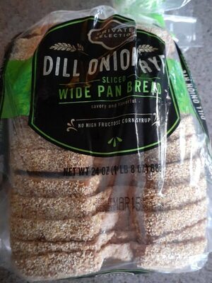 Dill Onion Rye Sliced Wide Pan Bread, Dill Onion Rye