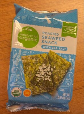 Roasted Seaweed Snack With Sea Salt, Sea Salt