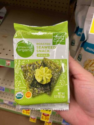 Wasabi Roasted Seaweed Snack, Wasabi