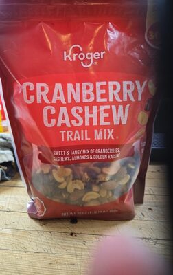 Cranberry Cashew Sweet & Tangy Mix Of Cranberries Cashews, Almonds & Golden Raisins Trail Mix, Cranberry Cashew