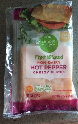 Hot Pepper Plant Based Non-Dairy Cheezy Slices, Hot Pepper