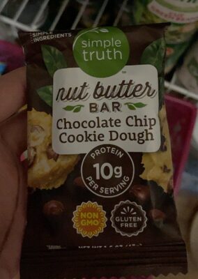 Chocolate Chip Cookie Dough Nut Butter Bar, Chocolate Chip Cookie Dough
