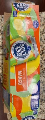 Mango Flavored Caffeine Free Seltzer Water, Mango