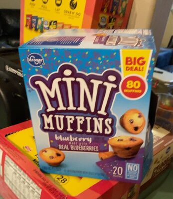 Blueberry Flavored Mini Muffins, Blueberry