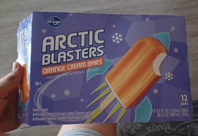 Orange Cream Arctic Blasters Bars, Orange Cream