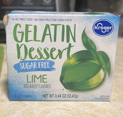 Lime Sugar Free Gelatin Dessert, Lime