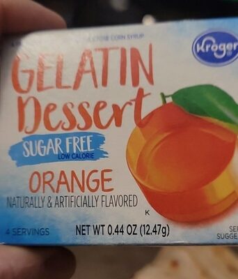 Orange Flavored Gelatin Dessert, Orange