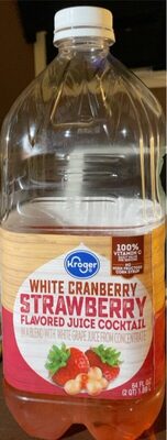 White Cranberry Strawberry Flavored Juice Cocktail Ina Blend With White Grape Juice From Concentrate, White Cranberry Strawberry