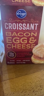 Bacon Egg & Cheese Croissant Sandwiches, Bacon Egg & Cheese