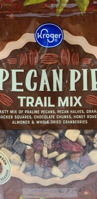 Pecan Pie Tasty Trail Mix Of Praline Pecans, Pecan Halves, Graham Cracker Squares, Chocolate Chunks, Honey Roasted Almonds & Whole Dried Cranberries, Pecan Pie
