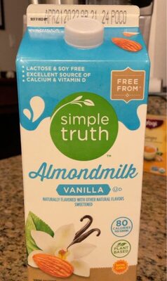 Vanilla Flavored Almondmilk, Vanilla