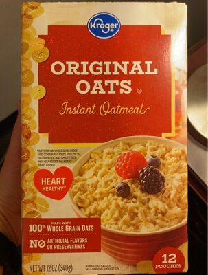 Original Instant Oatmeal, Original Oats