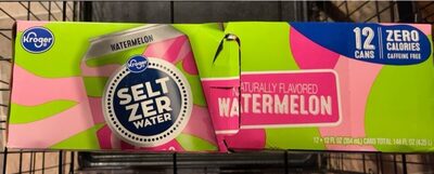 Watermelon Flavored Seltzer Water, Watermelon