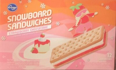 Strawberry Cheesecake Flavored Snowboard Sandwiches, Strawberry Cheesecake