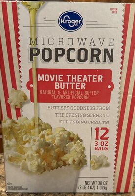 Movie Theater Butter Flavored Microwave Popcorn, Movie Theater Butter