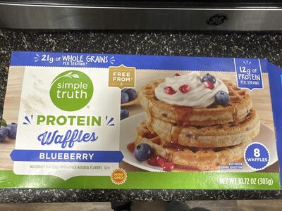 Blueberry Protein Waffles, Blueberry