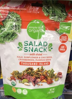 Salad Snack With Dried Kale, Sunflower & Chia Seeds, Cranberries, Pumpkin Seeds, Dried Kale, Sunflower & Chia Seeds, Cranberries, Pumpkin Seeds