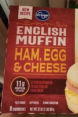 Ham, Egg & Cheese English Muffin, Ham, Egg & Cheese