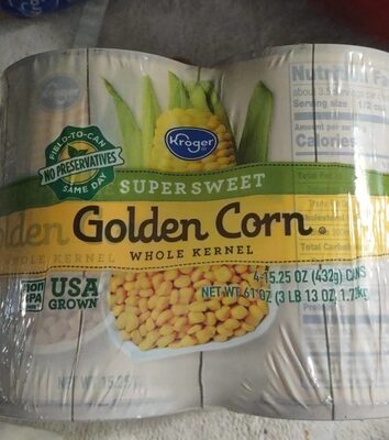 Super Sweet Whole Kernel Golden Corn, Super Sweet