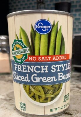 French Style Sliced Green Beans, French Style