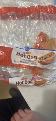 White Hot Dog Enriched Buns, White