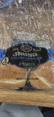 Sourdough Extra Large Sandwich Buns, Sourdough