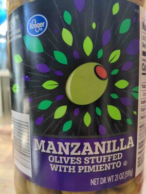Manzanilla Olives Stuffed With Pimientos, Pimiento