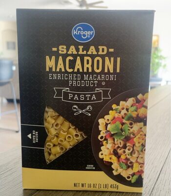 Enriched Macaroni Product, Salad Macaroni