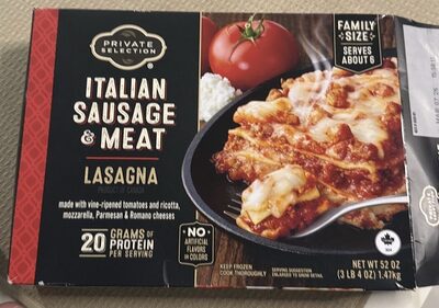 Lasagna Italian Sausage & Meat, Lasagna