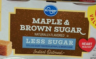 Maple & Brown Sugar Instant Oatmeal, Maple & Brown Sugar