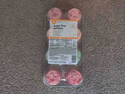 Lemon Lime, Orange, Strawberry Sugar Free Parfaits, Lemon Lime, Orange, Strawberry