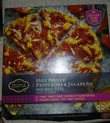 Hot Honey Pepperoni & Jalapeno Thin Crust Pizza, Hot Honey Pepperoni & Jalapeno