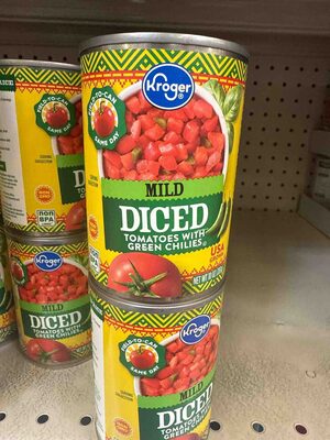 Mild Diced Tomatoes With Green Chilies, Mild With Green Chilies